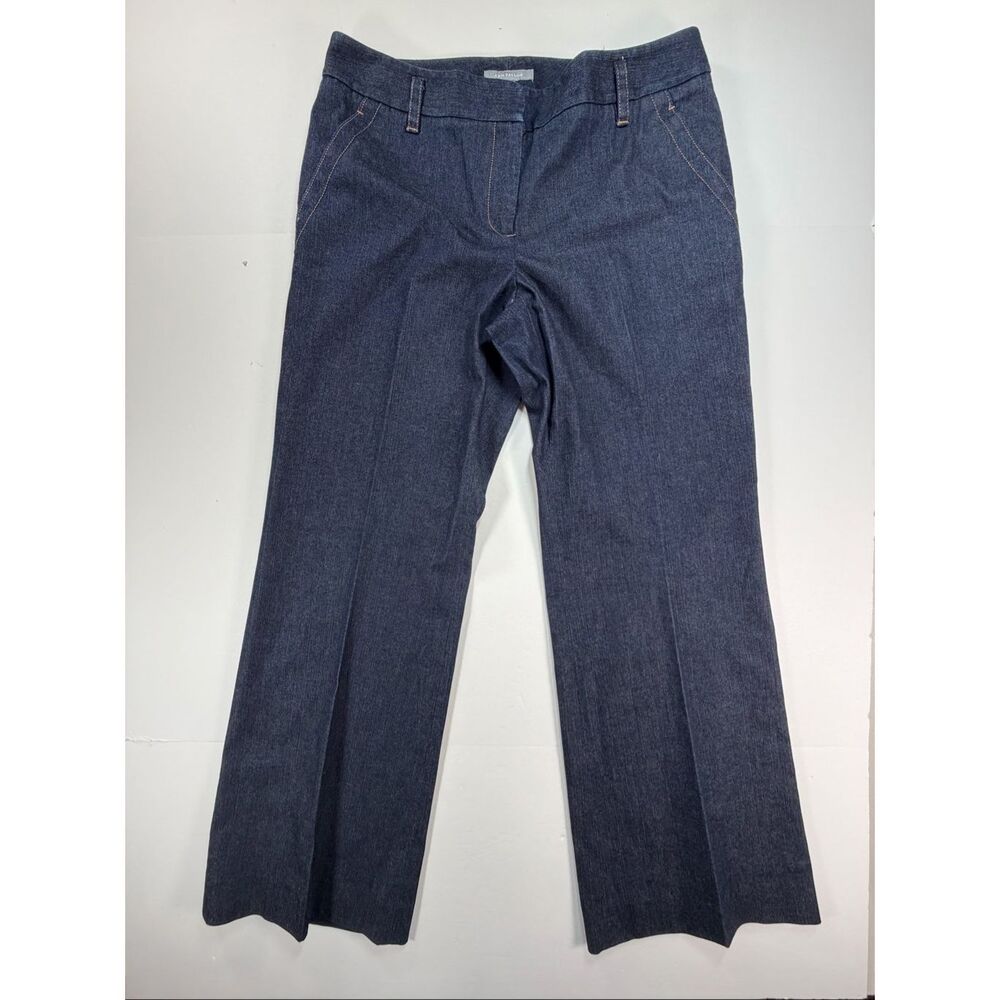 Ann Taylor Denim Trouser Pants Women’s Size 10 Dark Wash Bootcut Stretch Jeans